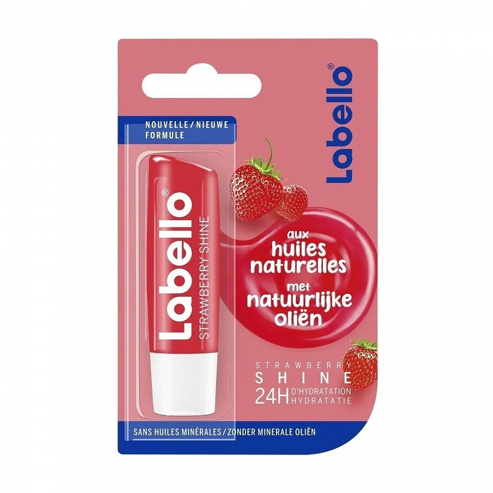 Labello 24H Hydration Lip Balm Strawberry Lip Shine 4.8g