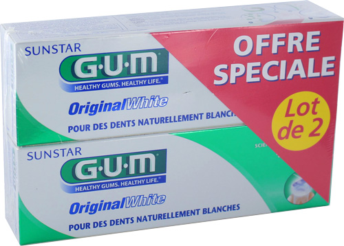 G.U.M - Pack original white 2x75ml