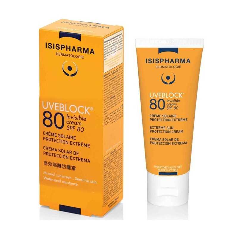 ISISPHARMA - Uveblock Crème Solaire invisible spf80
