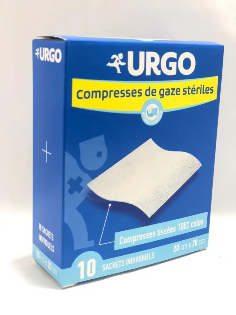 URGO - Compresses stériles 20cm x 20cm 
