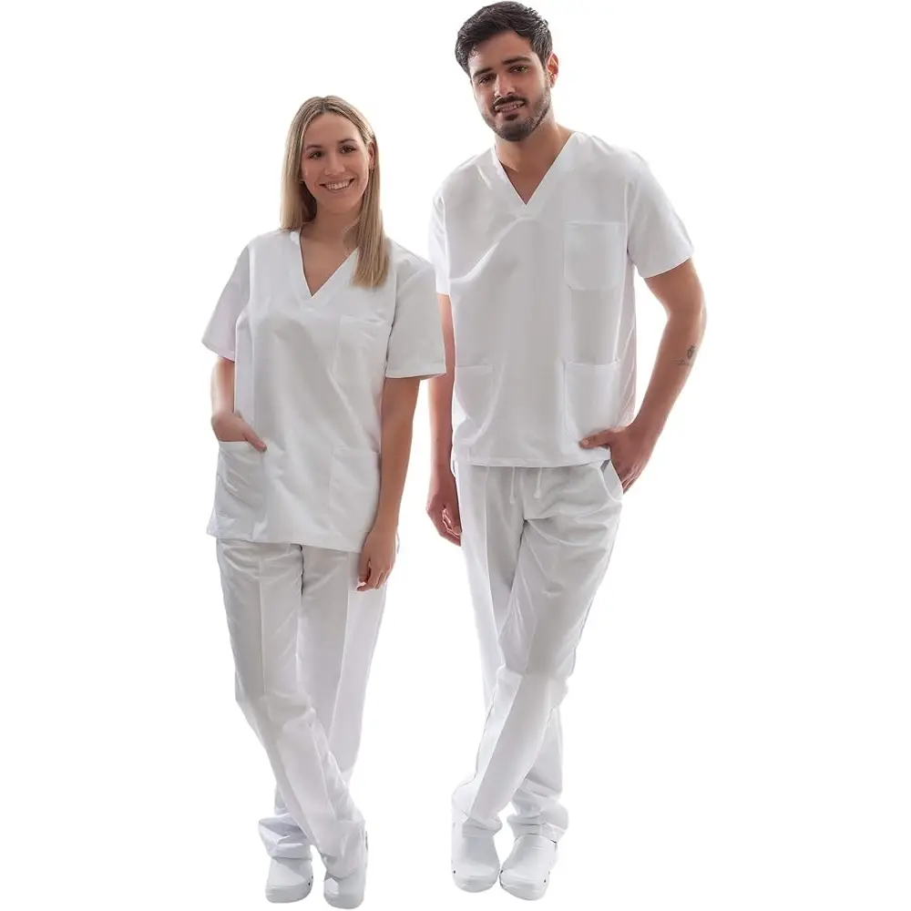 Pyjama Médical Blanc