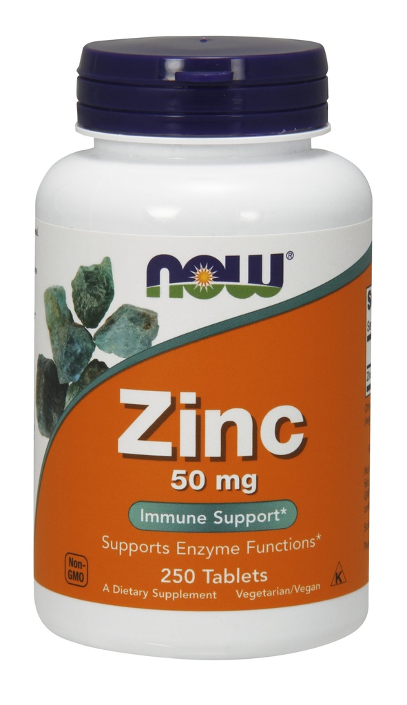 NOW - Zinc 50 mg 250 Tablets 