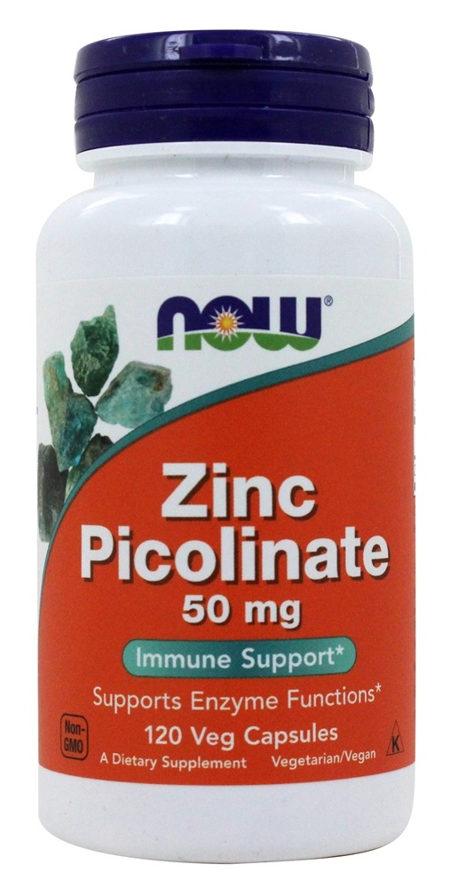 NOW - Zinc Picolinate 50 mg 120 Capsules
