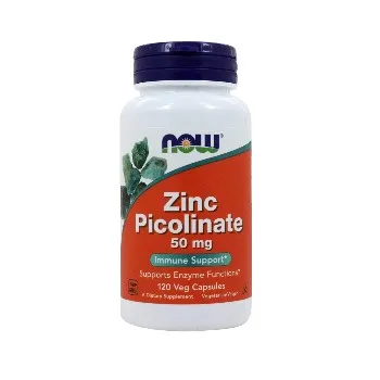 NOW - Zinc Picolinate 50 mg 120 Capsules