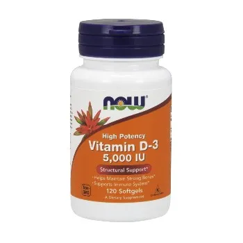 NOW - Vitamin D 3 5.000 iu 120 capsules