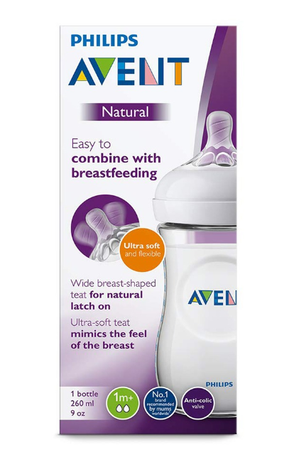 AVENT - BIBERON naturel 260 ml