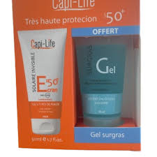 Capi-Life - PACK Ecran solaire invisible spf50 gel surgras 50ml