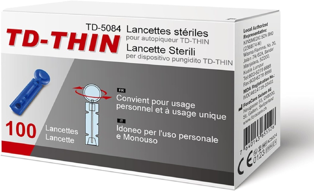 TD-THIN - Lancettes stérilles