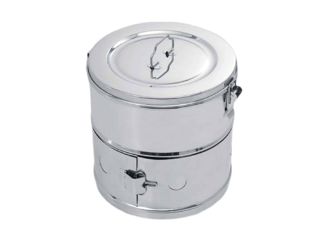 Titanox - Tambour rond inox 240x145H 