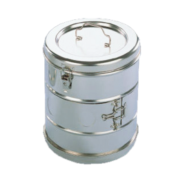 [A1-013-190] Titanox - Tambour rond inox 190x240H 