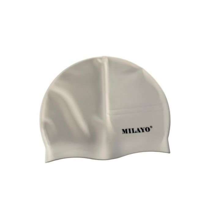 MILAYO - Bonnet de bain en silicone BLANC