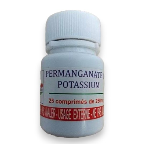 Permanganate de potassium 25 comprimés