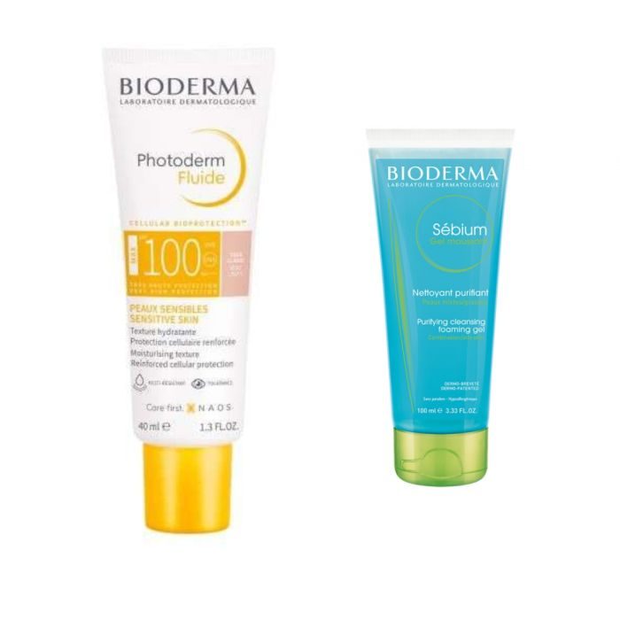 BIODERMA - Pack Créme Solaire Teinte SPF100 + Gel 100ml