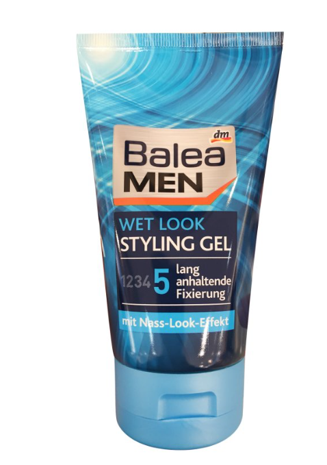 Gel coiffant effet mouillé Balea MEN, tube de 150 ml 