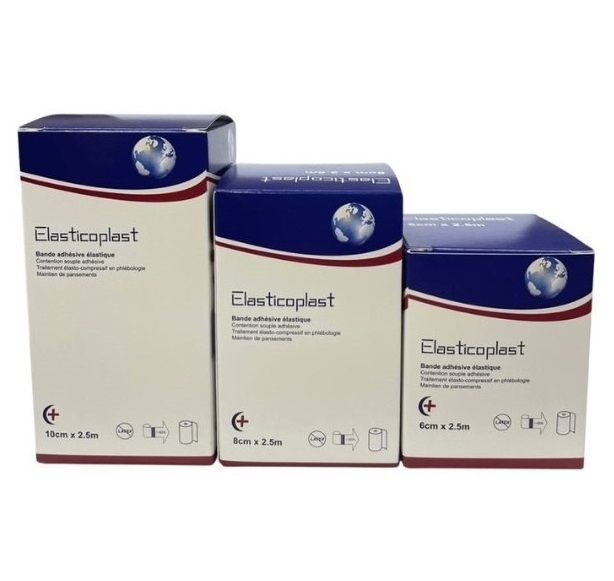 Elasticoplast - Bande adhésive élastique 8cm x 2,5m