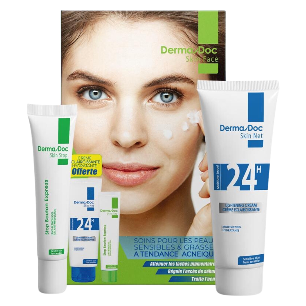 Derma Doc - Stop Bouton et Crème Eclaircissant "pack"