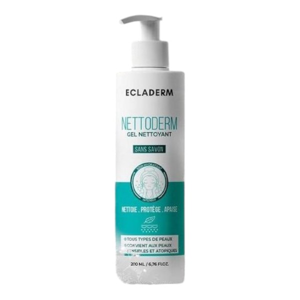 ECLADERM - Gel Nettoyant Nettoderm 200ml