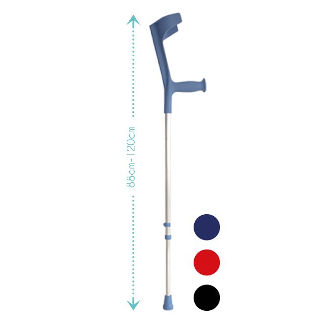 Canne anglaise 1 Reg / Paire bleu