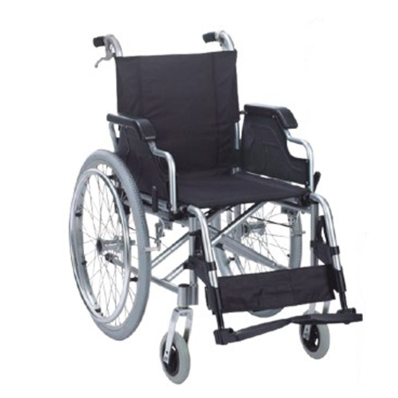 Fauteuil roulant en aluminium A/ Freins  