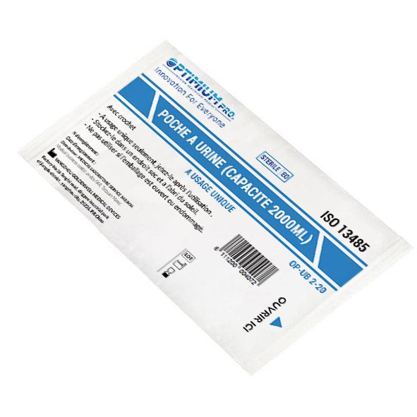 [OP-UB3-20] Optimium Pro - Poche a urine avec robinet