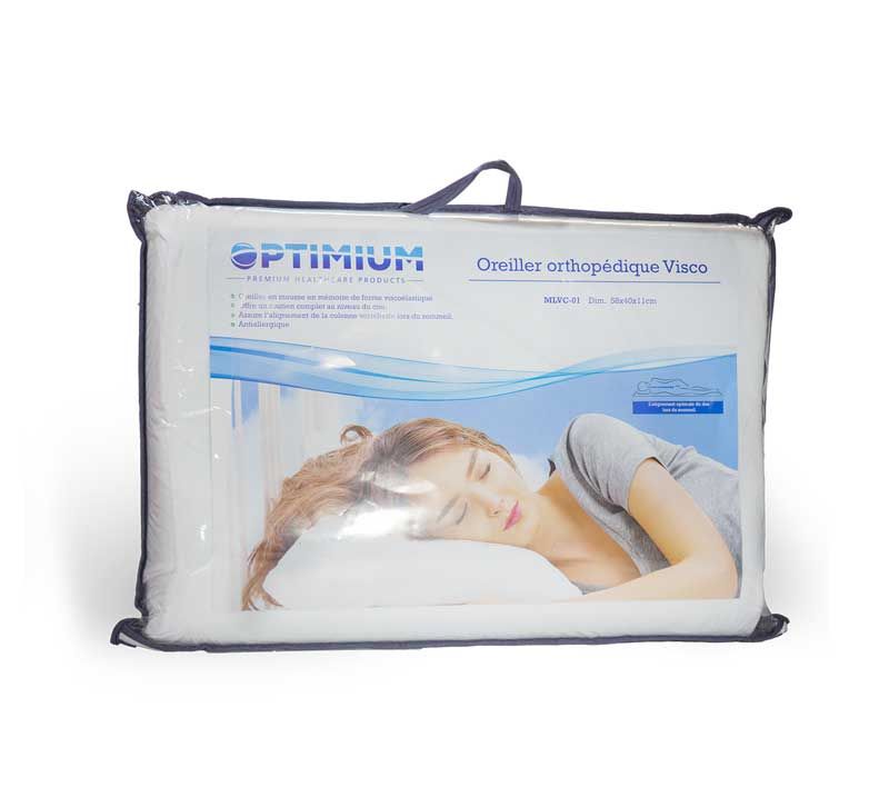 Optimium - Oreiller orthopédique à mémoire de forme