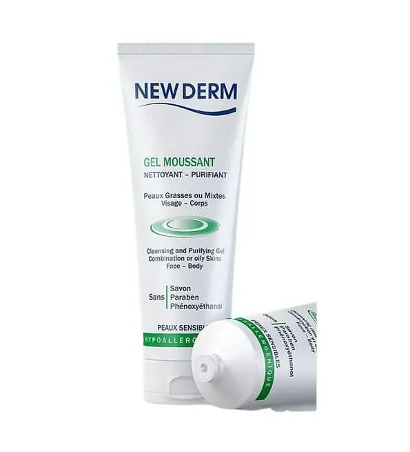 NEW DERM - Gel moussant purifiant 250ml