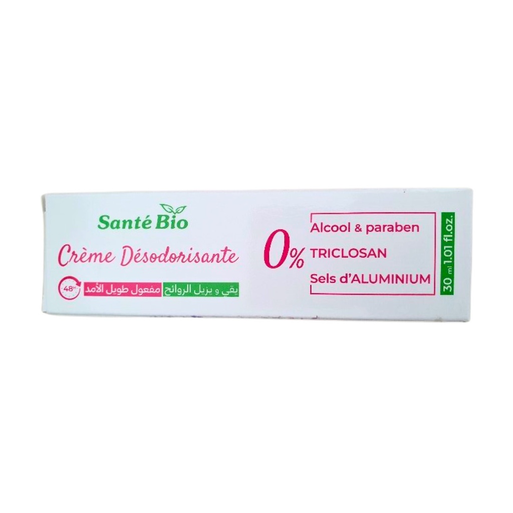 Santé Bio - Crème Désodorisante 30ml