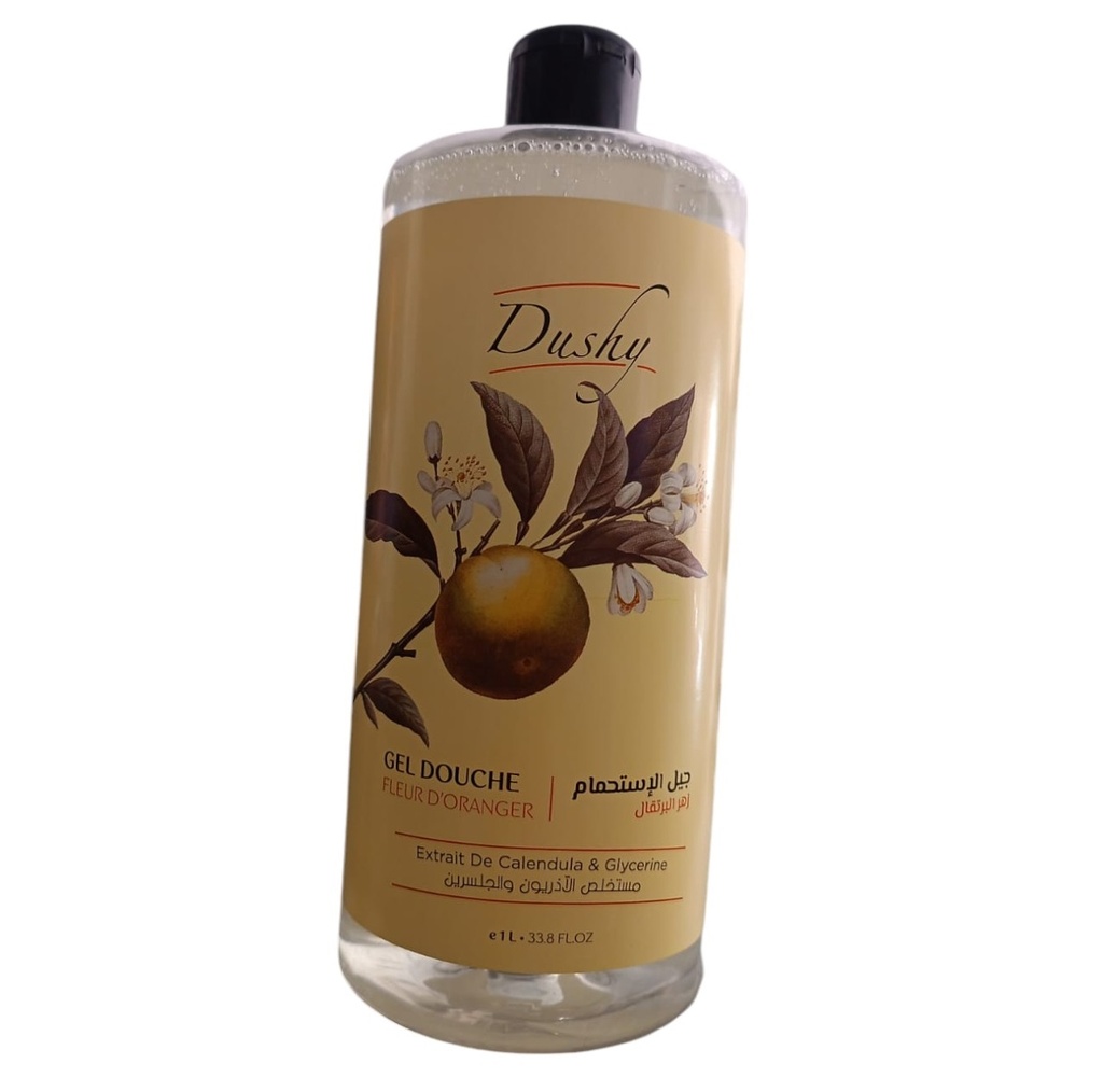 DUSHY - Gel douche fleur d'oranger 1L