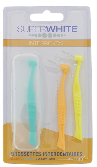 SUPER WHITE - Brossettes interdentaires 