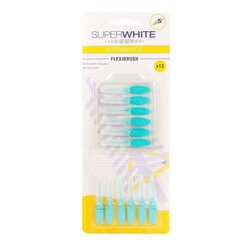 SUPER WHITE - Interdental brossette triangulaire x12