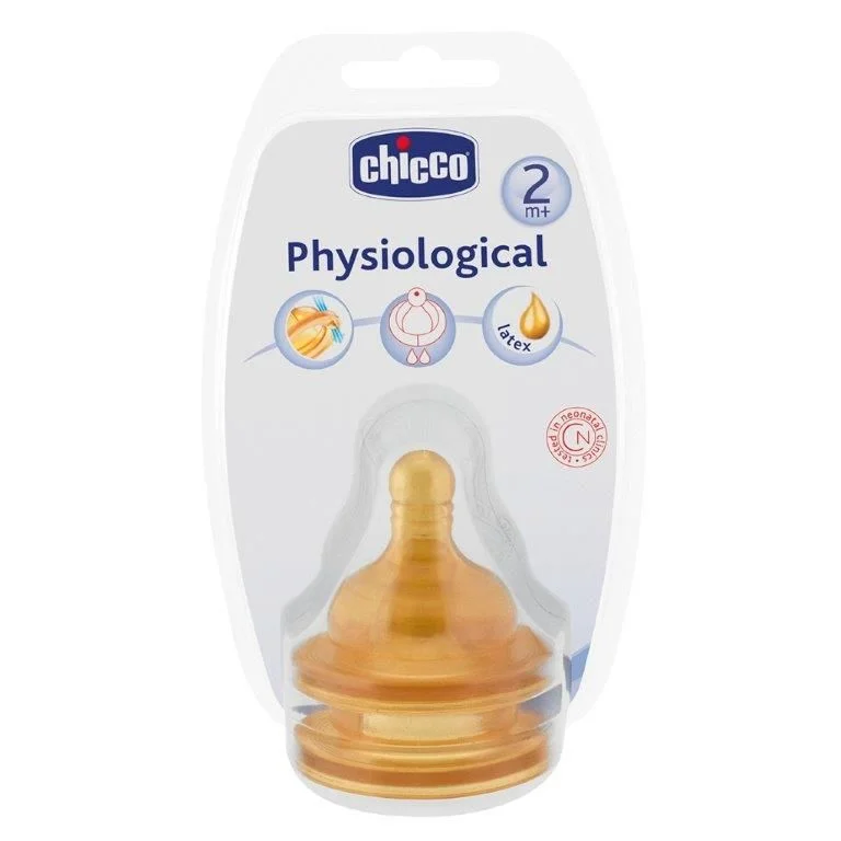 Chicco - Tétine Débit Moyen 2M+ (2 Pièces)