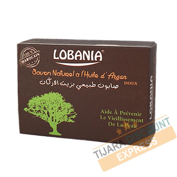 LOBANIA - Savon naturel à l'huile d'argan 80 g