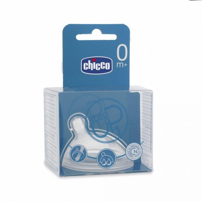 Chicco - Tétine Silicone 0m+ step up1 (1Pc)