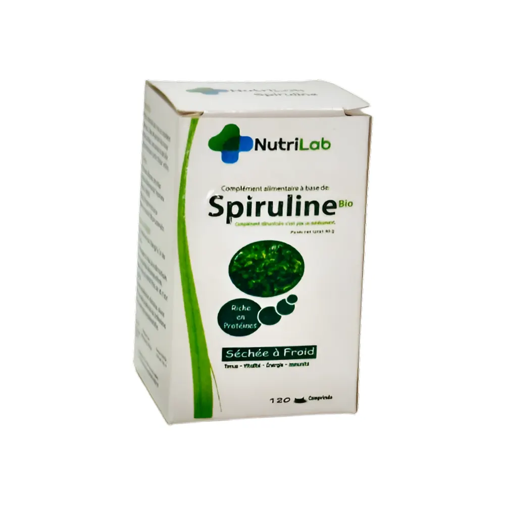 NutriLab - Spiruline bio 120 comprimes 