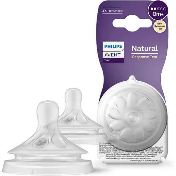 AVENT - Tétines Natural 0m+ (2Pc)