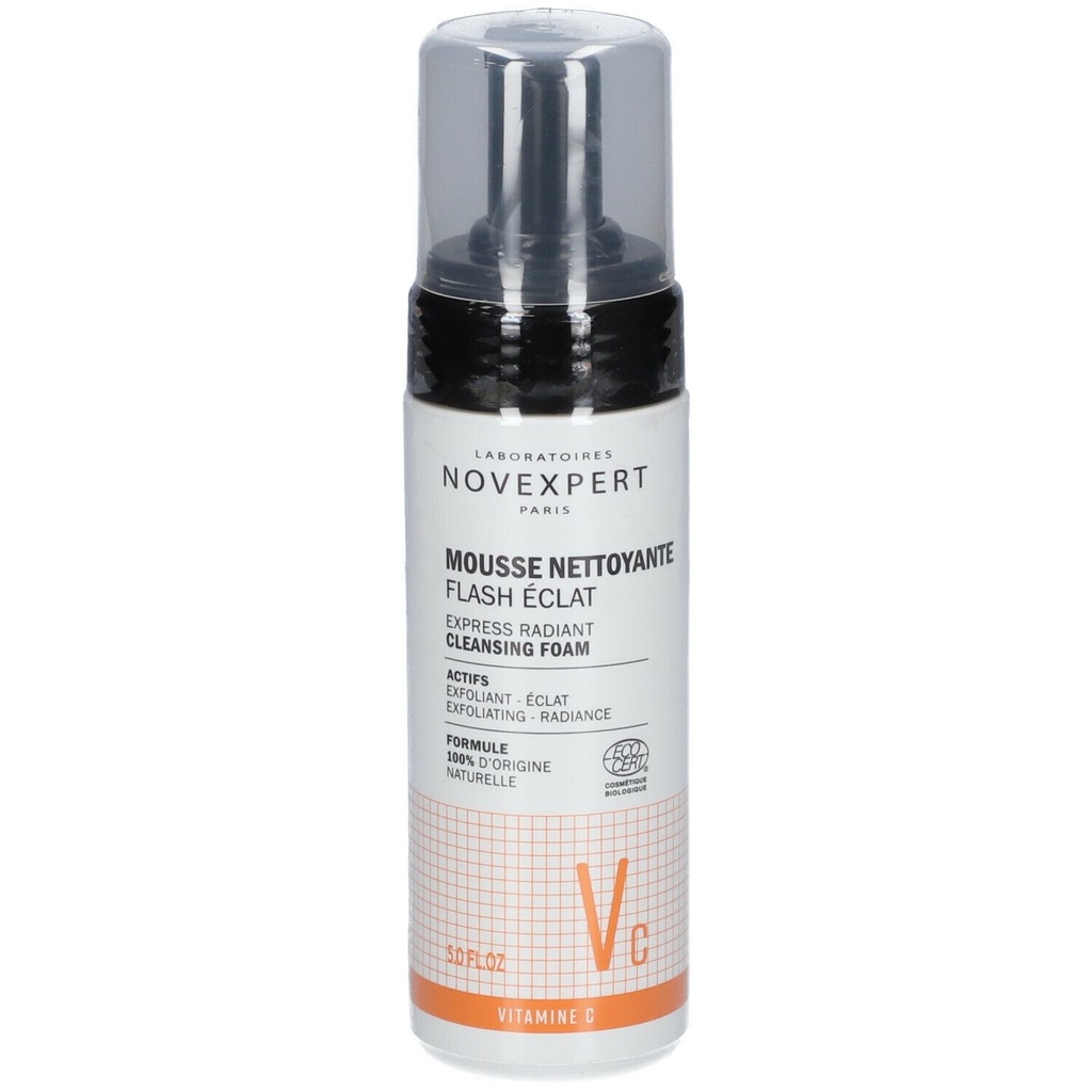 NOVEXPERT - Mousse Nettoyante flash eclat 150ml