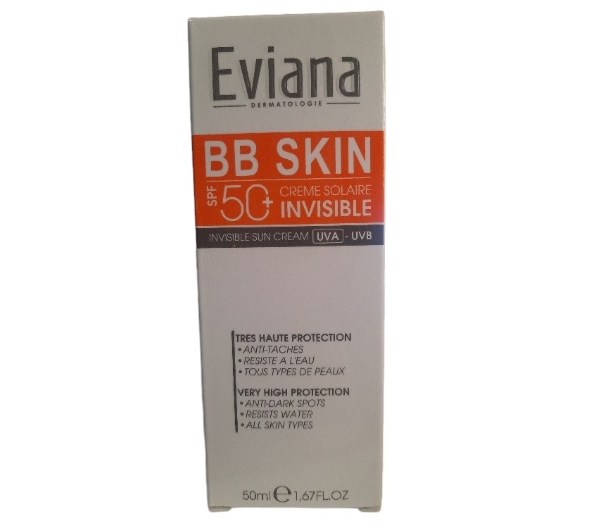 Eviana Crème Solaire Invisible BB Skin SPF 50+