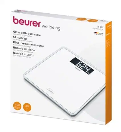 [GS-400/B] Beurer - Pèse personne en verre blanc GS-400