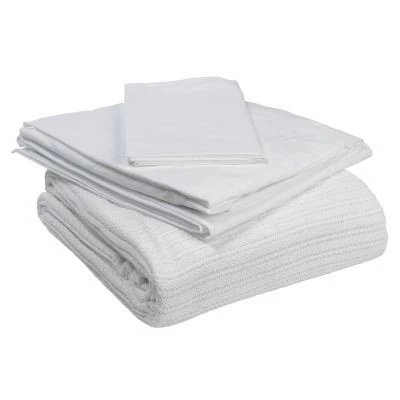 Ensemble de draps avec couverture pour lit médical