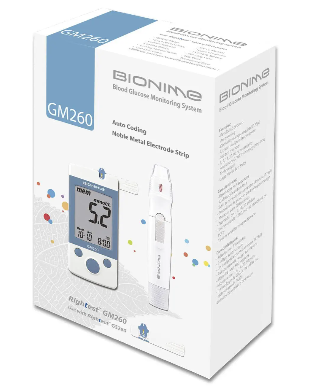 Bionime - Lecteur de Glycémie GM260 