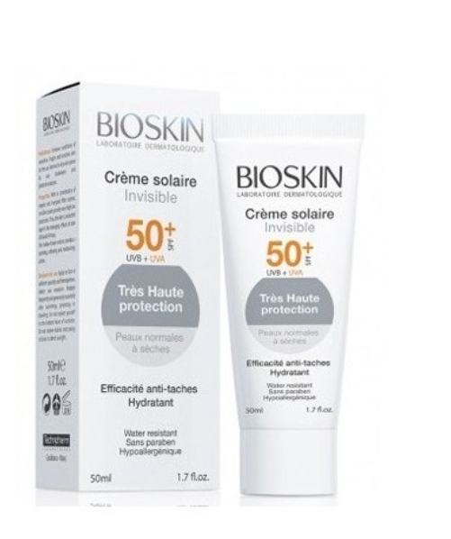 BIOSKIN - Crème solaire Invisible spf50+ 50ml 