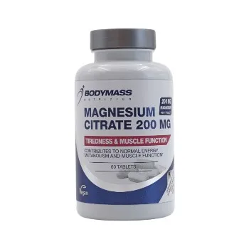 Bodymass Magnésium citrate 200 mg  60 TABLETS
