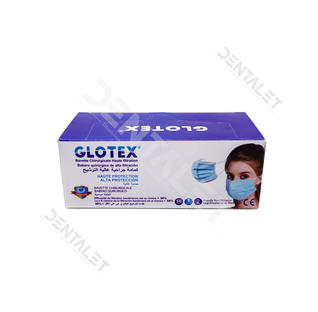 [200805] GLOTEX - Bavette chirurgicale 50pcs