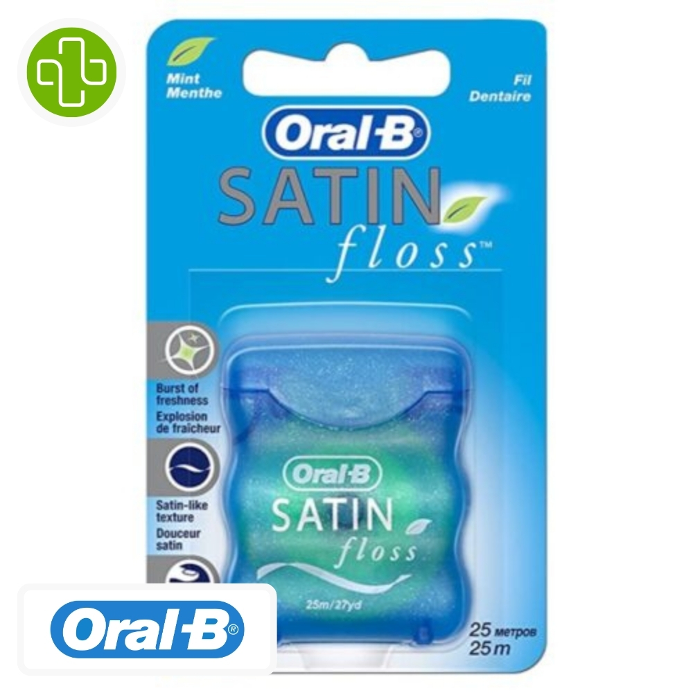 Oral-B - Fil dentaire satin floss 25m