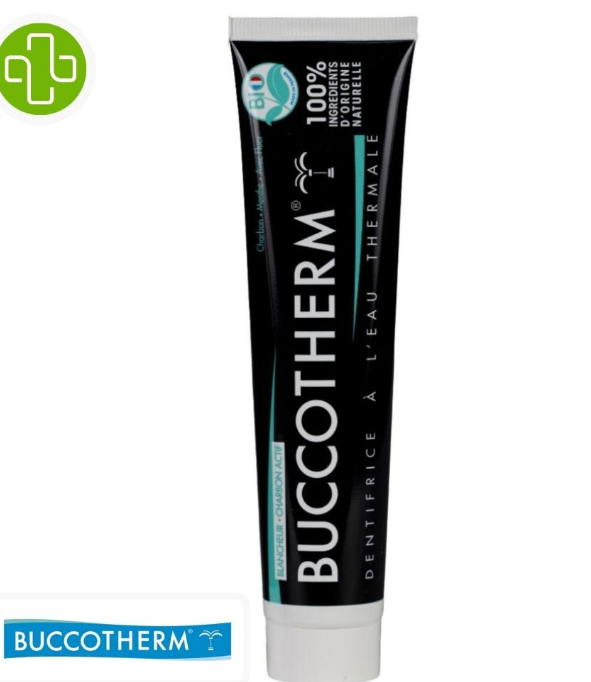 BUCCOTHERM - Dentifrice Blancheur au Charbon Actif – 75ml 