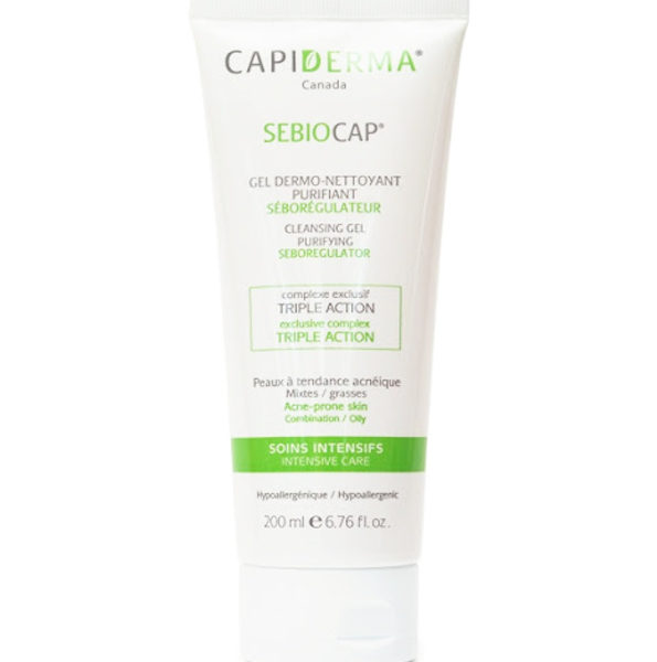 Capiderma – Sebiocap Gel Dermo Nettoyant 200ml
