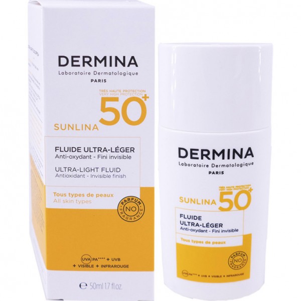 DERMINA - Sunlina fluide ultra legere spf50 50ml