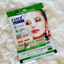 LASER White - Face mask sheet 