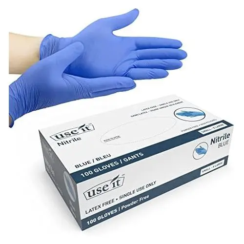 Use'it - Gants nitrile bleu Taille L