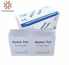 saturated with 75 ethyl alcohol for extemal use only